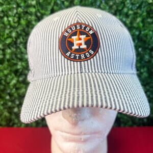 Houston Astros Hat ConocoPhillips Giveaway Blue White Striped Snapback Cap SGA